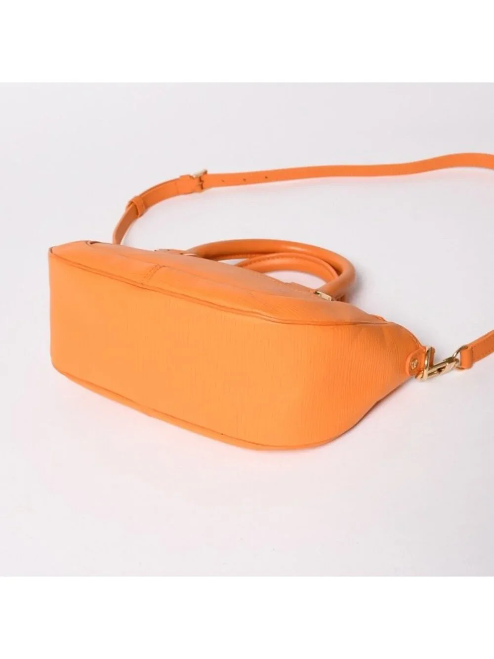 Louis Vuitton Dhanura PM 2-Way Bag Epi Leather Mandarin Orange Gold